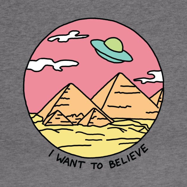 Pyramid X-files Egyptian alien ufo desert 90s retro by bigkidult